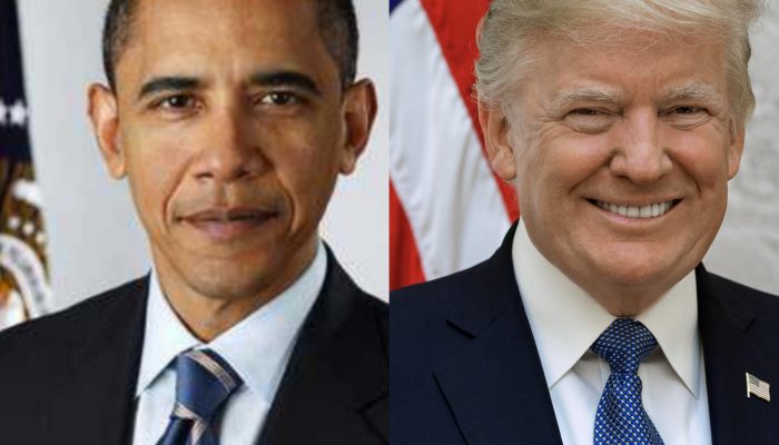 Barack Obama and Donald Trump