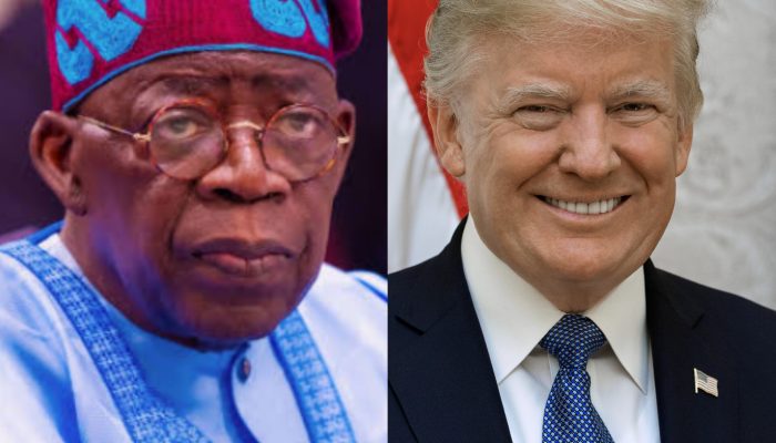 President Bola Tinubu and Donald Trump